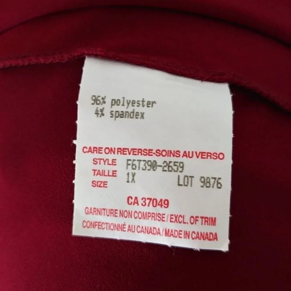 Claire France NWT 3/4 Sleeve Open Cardigan 1X - Picture 6 of 6